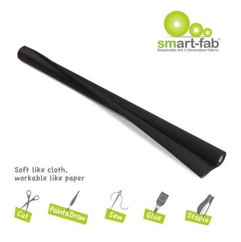Smart-Fab Smart Fab Disposable Fabric, 48" x 40 ft roll Black