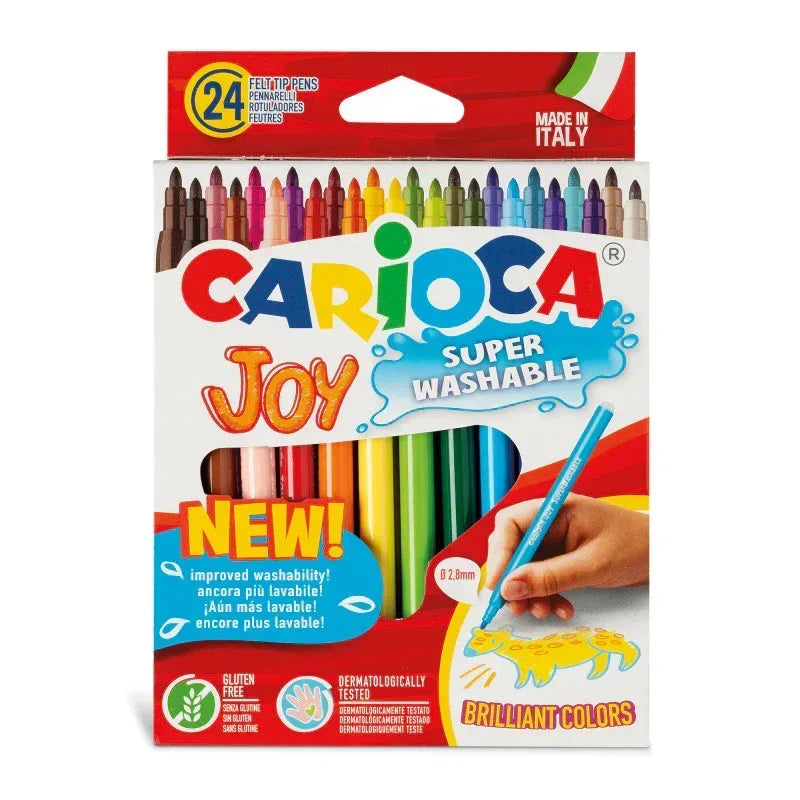 Joy Fine Tip Washable Felt Tip Pens - 24 Pieces