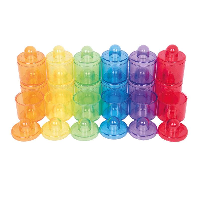 Translucent Color Pots, Set of 18