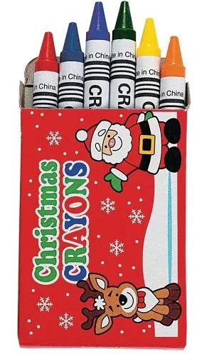 Crayons (6pc/box-2 dz boxes) for Christmas, Drawing, Stocking Stuffers