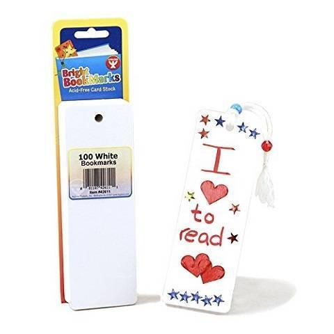 Hygloss Products Inc. HYG42611 Bookmarks 2 X 6 Ultra White 100