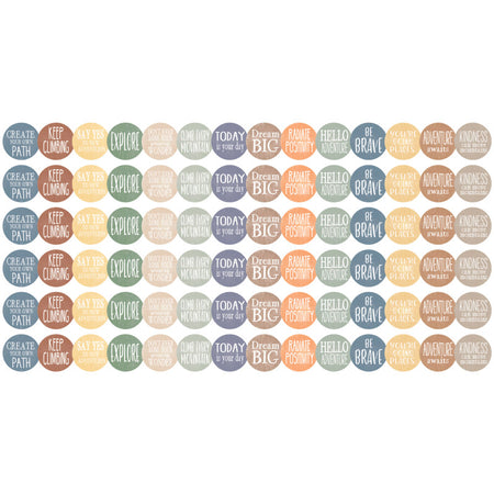 Moving Mountains Positive Saying Die-Cut Border, 35 Feet Per Pack, 6 Packs