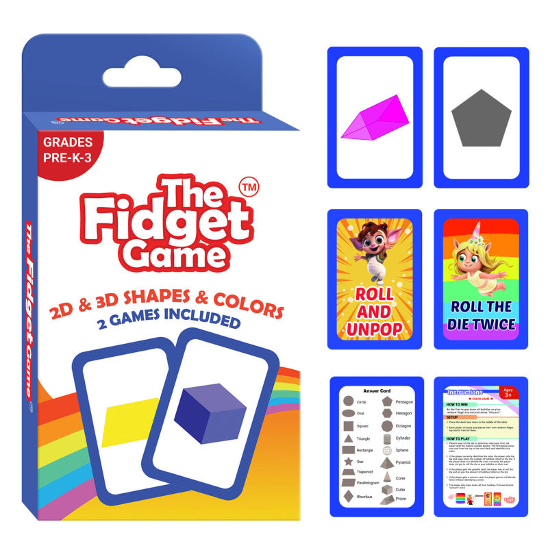 2D and 3D Shapes and Colors Card Pack