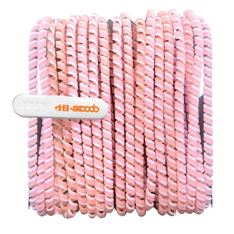 Skooob Tangle Free Earbud Covers - Light Pink/White
