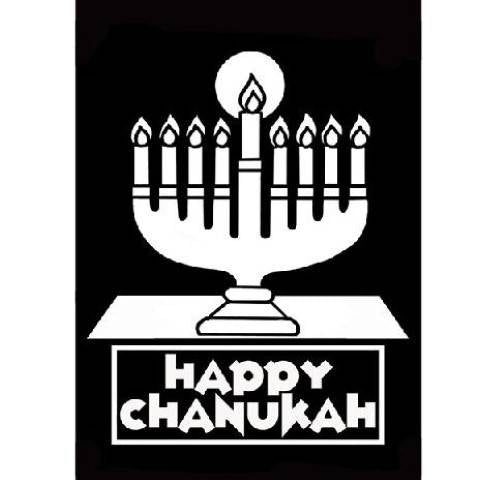 CHANUKAH MENORAH JUDAICA VELVET ART PROJECT - PACK OF 12