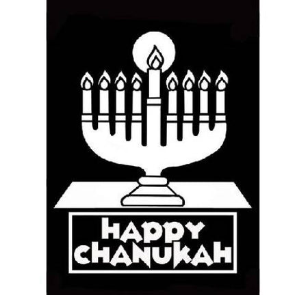 CHANUKAH MENORAH JUDAICA VELVET ART PROJECT - PACK OF 12