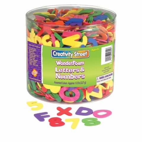 Chenille Kraft WonderFoam Letters and Numbers CKC-4304 contains over 1500 pieces