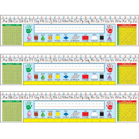 Traditional Manuscript Nameplates, Grade 1-3, 36 Per Pack, 3 Packs