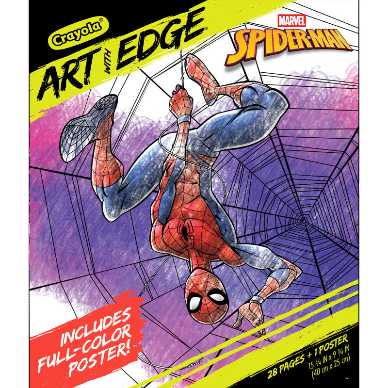 Art With Edge Coloring Book, Spider-Man Beyond Amazing, 28 Pages