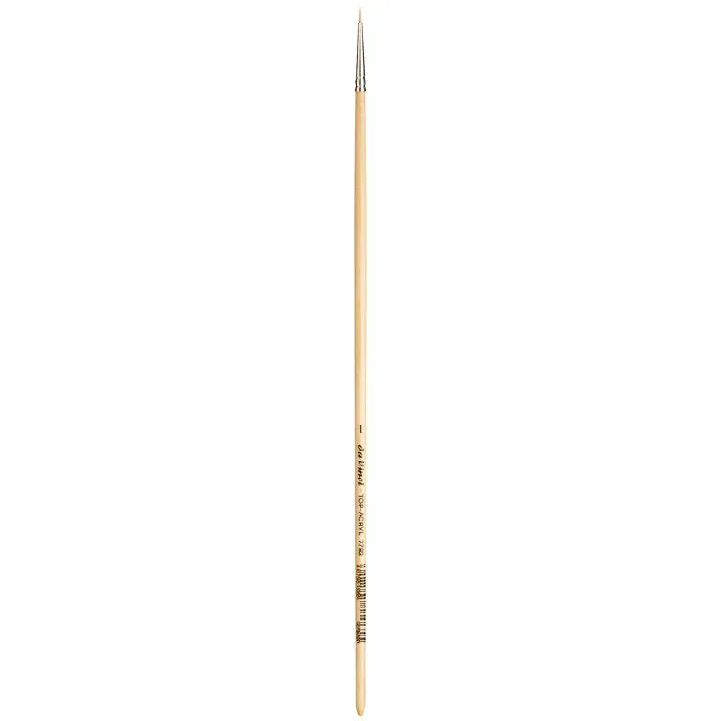 TOP-ACRYL White Brush, Synthetic, Acrylic & Oil, Round, Series 7782, Size 1