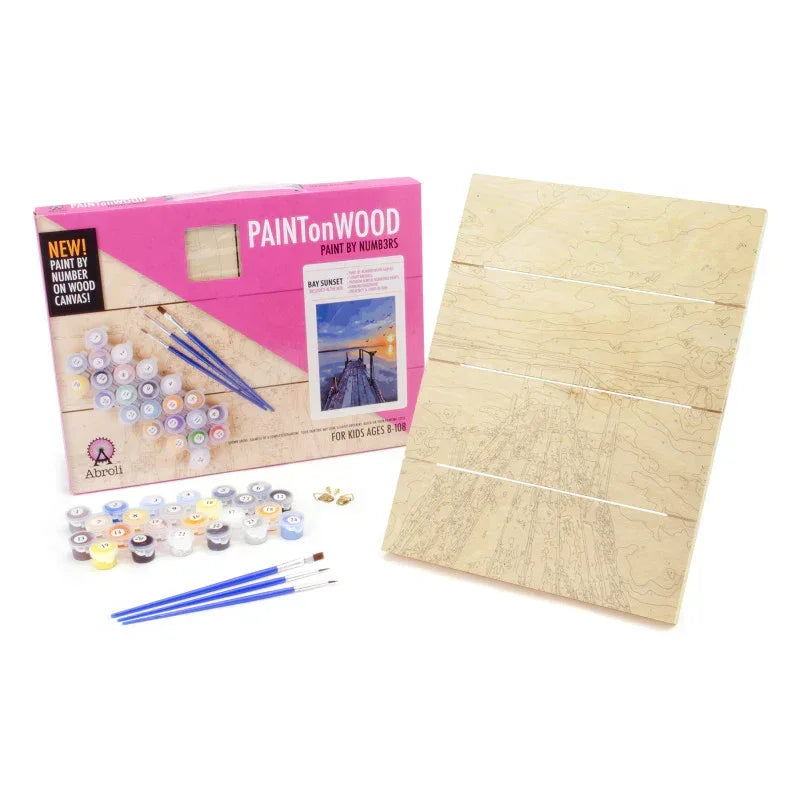 Small Paint On Wood by Number - Bay Sunset