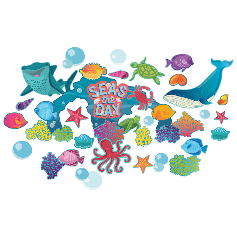 Seas the Day Bulletin Board Set, 42 Pieces