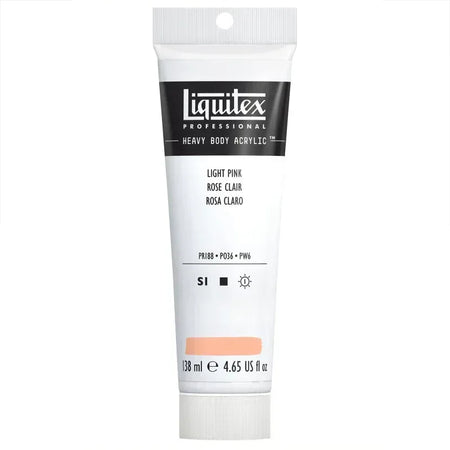 Professional Heavy Body Acrylic Paint, 138 mL Tube, Light Pink