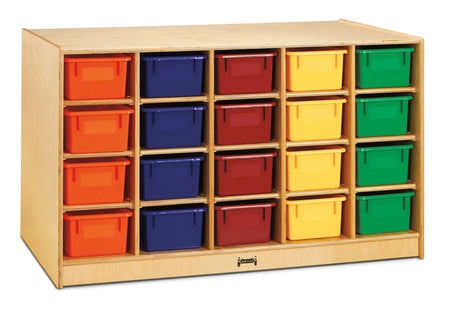 Jonti-Craft® Double-Sided Island – 40 Cubbie-Tray - with Clear Trays