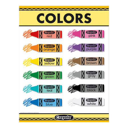 Crayola&reg; Colors Chart, 17" x 22"