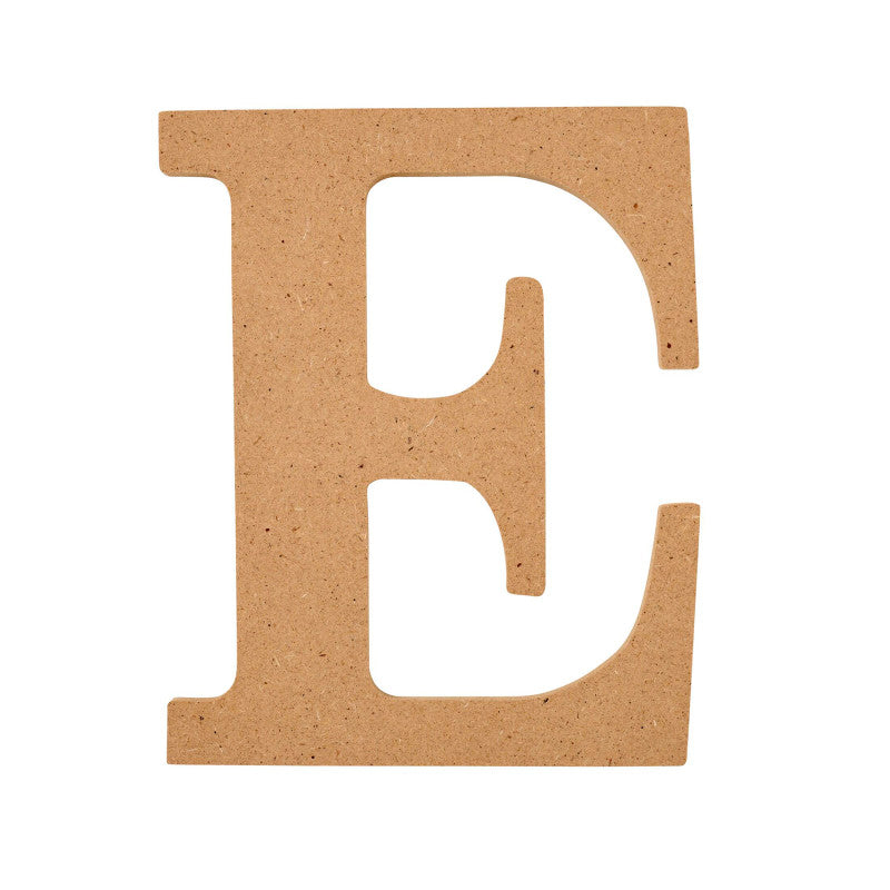 MDF Letter, E, 5 Inch
