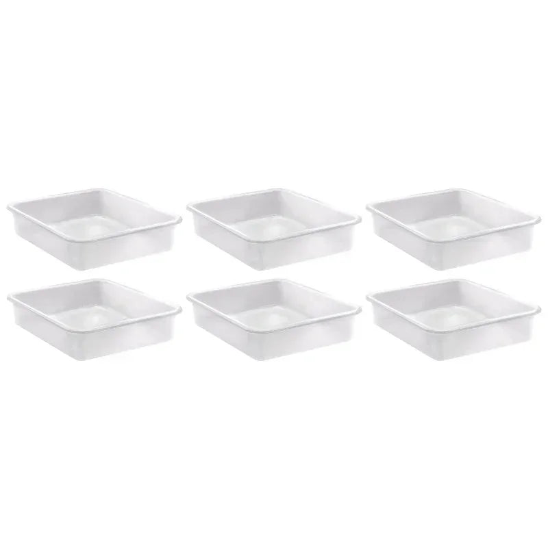 Large Plastic Letter Tray, Clear, Pack of 6