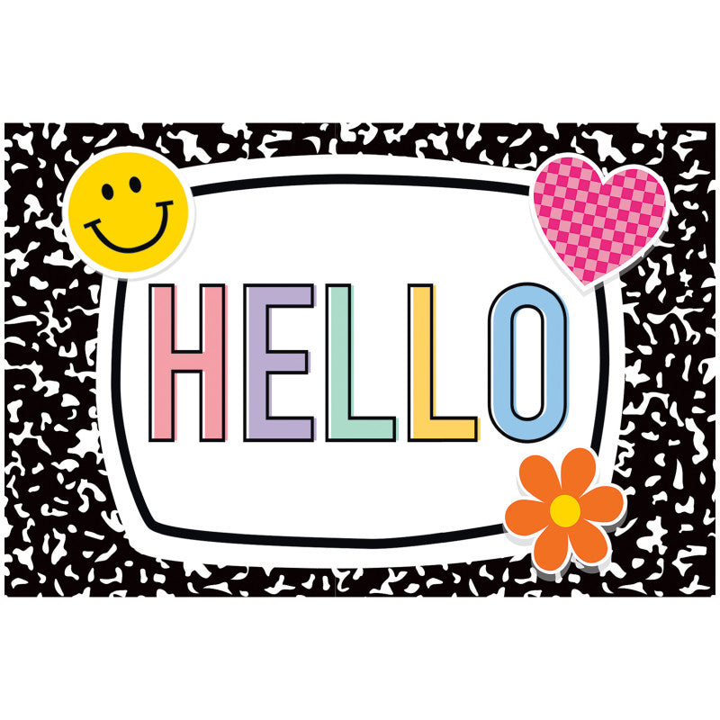 Cool for School Hello Postcards, Pack of 30