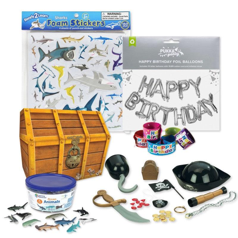 Pirate Birthday Party Kit, Treasure Hunt Decorations, Costume Accessories, Favors & Activity Supplies