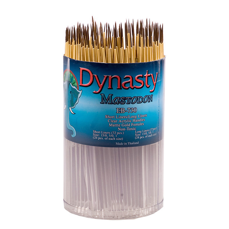 Mastodon Liner Brush Canister, 144 Brushes