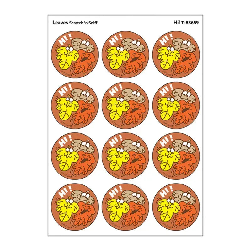 Hi!/ Leaves Scent Stickers, 24 ct.