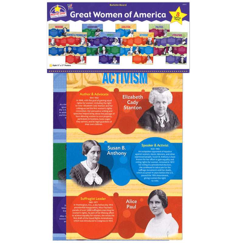 Great Women of America Bulletin Board Set
