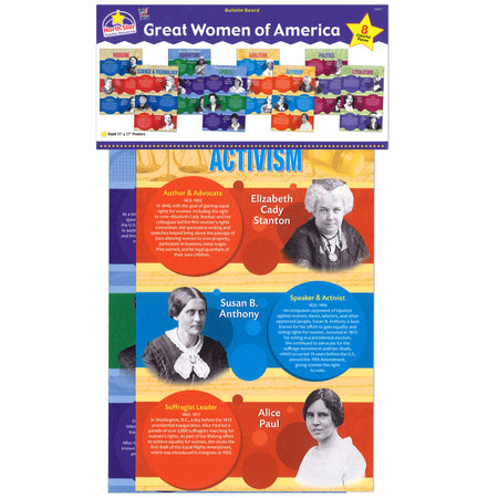 Great Women of America Bulletin Board Set