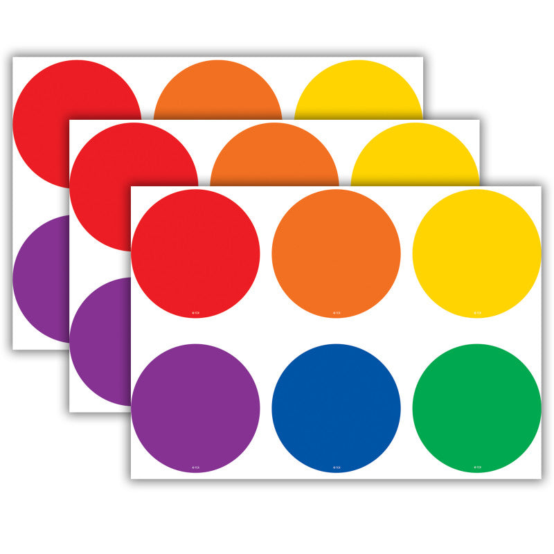 Spot On&reg; Colorful Circles Carpet Markers, 12 Per Pack, 3 Packs
