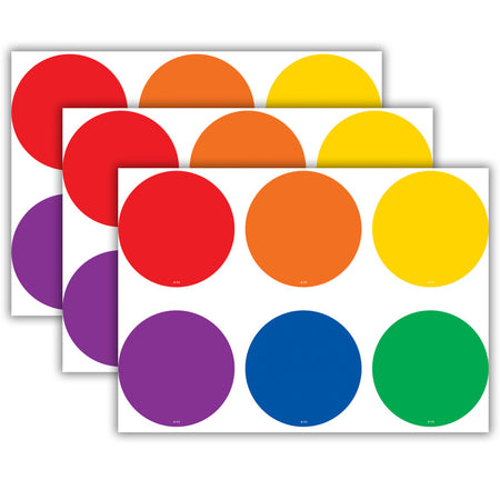Spot On&reg; Colorful Circles Carpet Markers, 12 Per Pack, 3 Packs