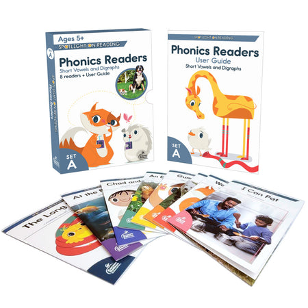 Spotlight on Reading Phonics Readers, Set A, 8 Books