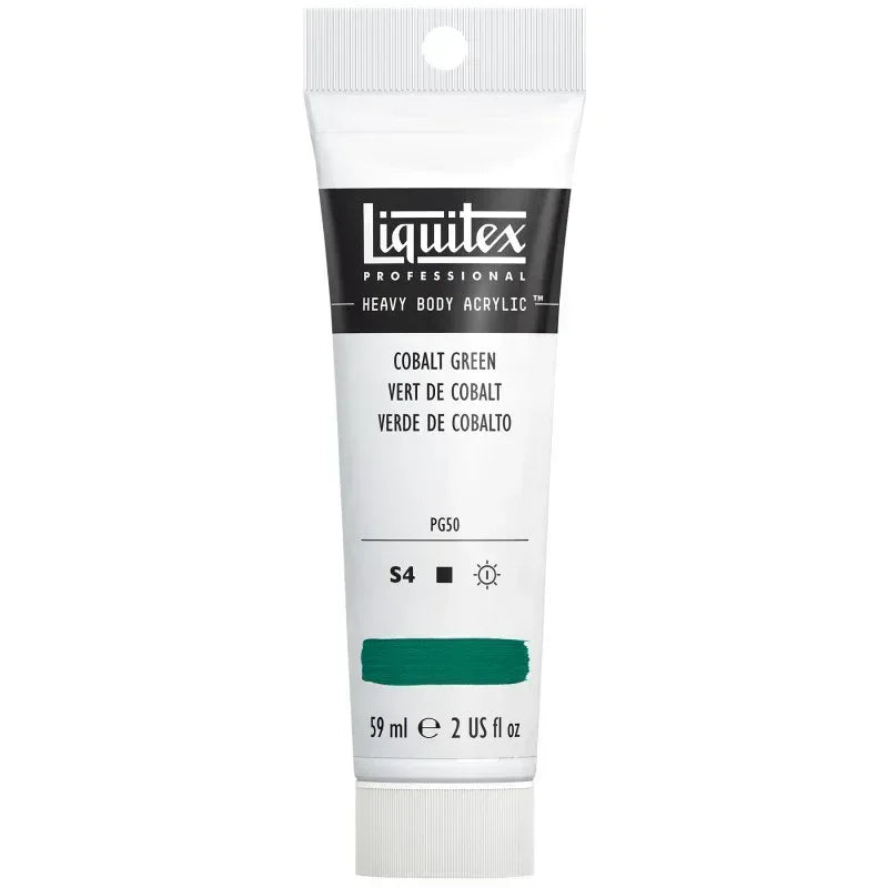 Professional Heavy Body Acrylic Paint, 59 mL Tube, Cobalt Green