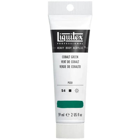 Professional Heavy Body Acrylic Paint, 59 mL Tube, Cobalt Green