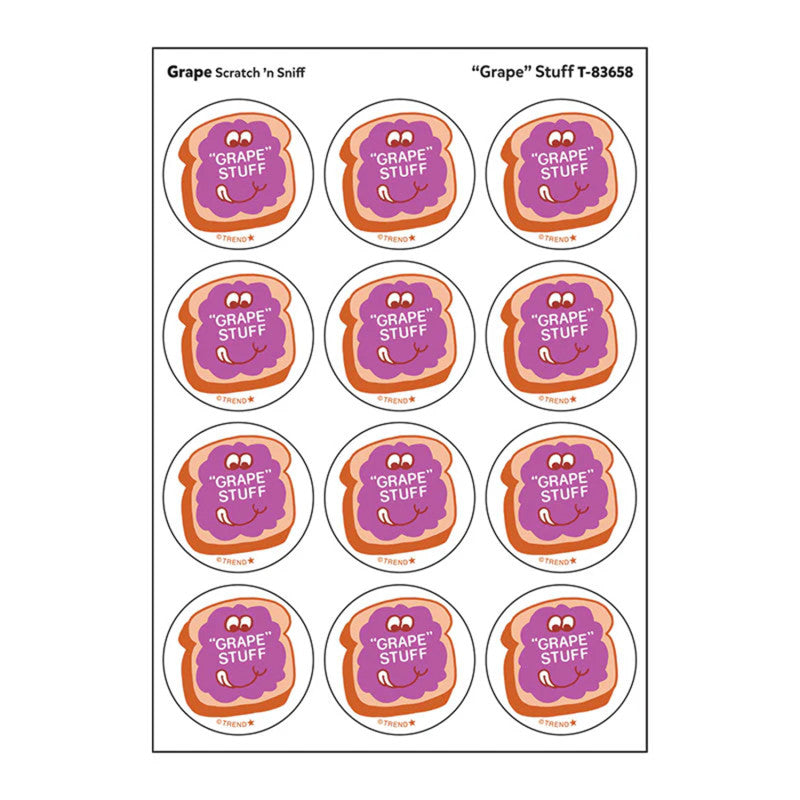 "Grape" Stuff/ Grape Scent Stickers, 24 ct.