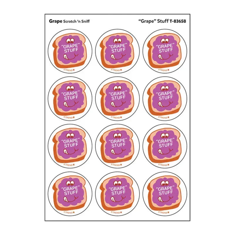 "Grape" Stuff/ Grape Scent Stickers, 24 ct.