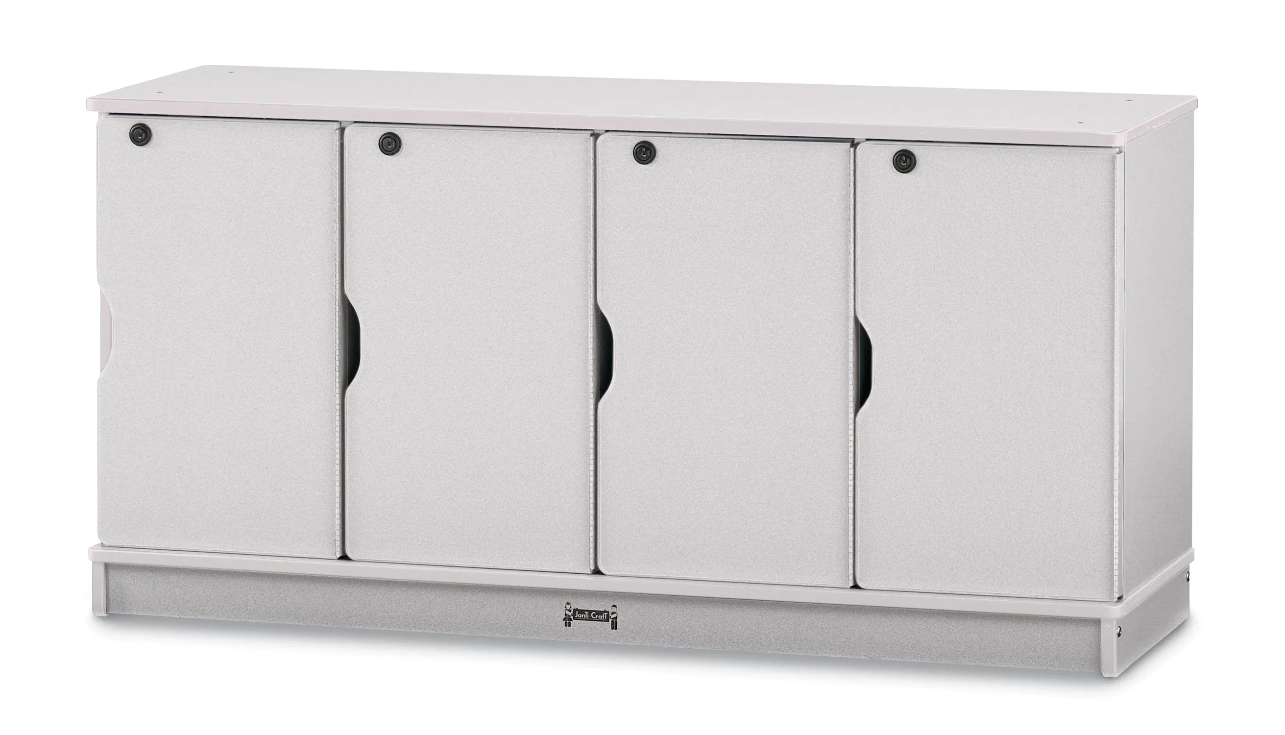 Rainbow Accents® Stacking Lockable Lockers - Single Stack - Gray