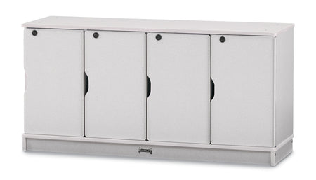 Rainbow Accents® Stacking Lockable Lockers - Single Stack - Gray