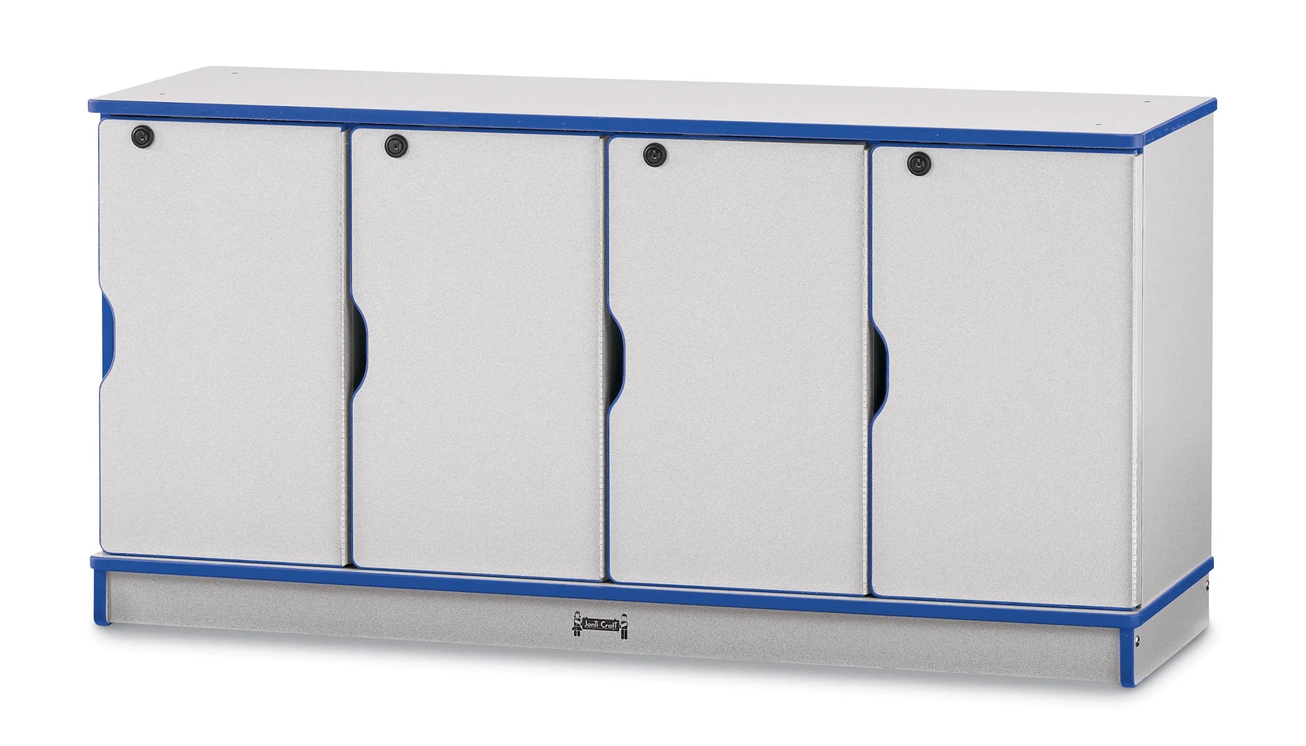 Rainbow Accents® Stacking Lockable Lockers - Single Stack - Blue