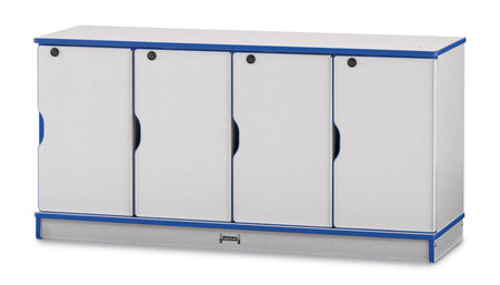 Rainbow Accents® Stacking Lockable Lockers - Single Stack - Blue