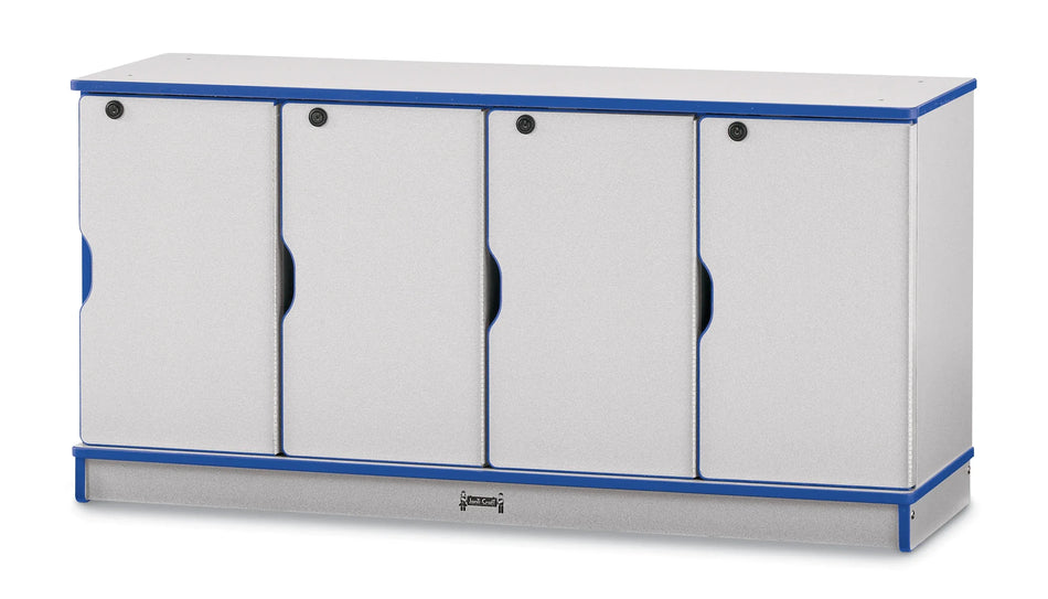 Rainbow Accents® Stacking Lockable Lockers - Single Stack - Blue