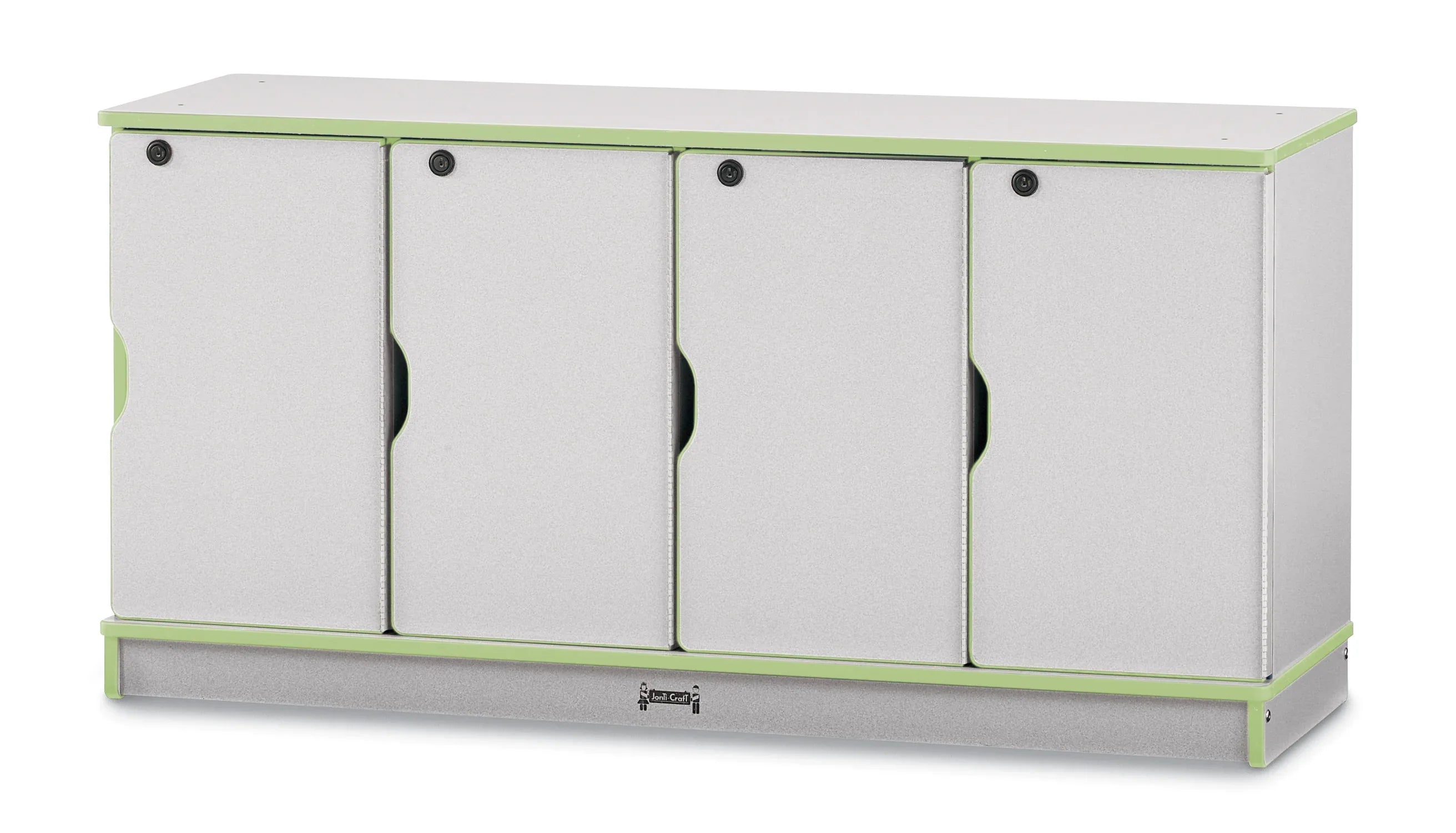 Rainbow Accents® Stacking Lockable Lockers - Single Stack - Key Lime Green