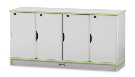 Rainbow Accents® Stacking Lockable Lockers - Single Stack - Key Lime Green