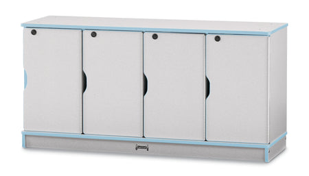 Rainbow Accents® Stacking Lockable Lockers - Single Stack - Coastal Blue