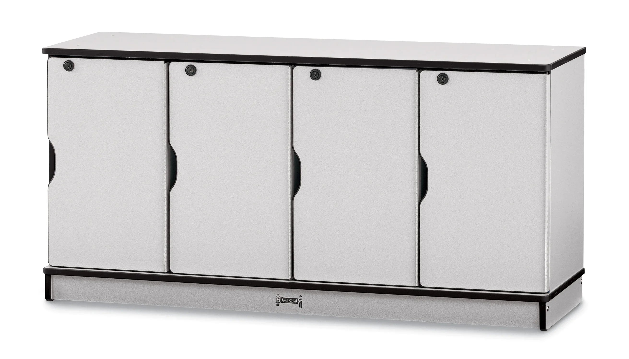 Rainbow Accents® Stacking Lockable Lockers - Single Stack - Black