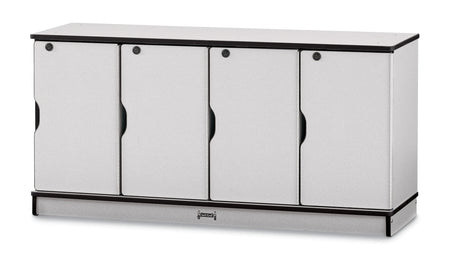Rainbow Accents® Stacking Lockable Lockers - Single Stack - Black