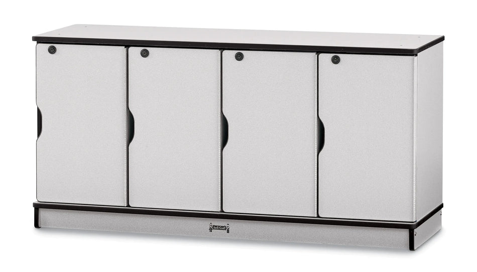 Rainbow Accents® Stacking Lockable Lockers - Single Stack - Black