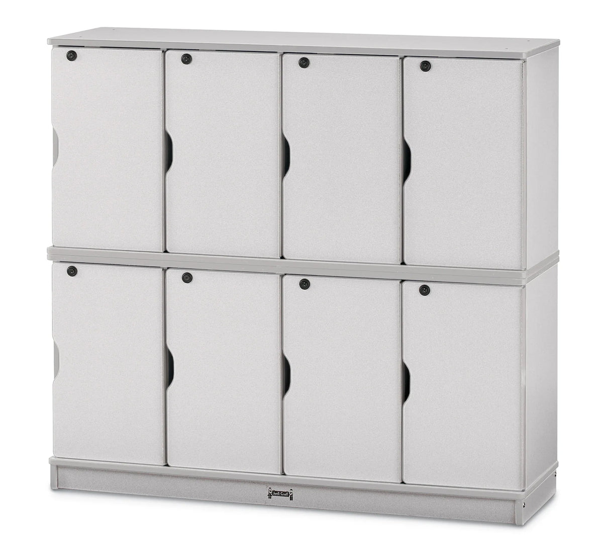 Rainbow Accents® Stacking Lockable Lockers - Double Stack - Gray