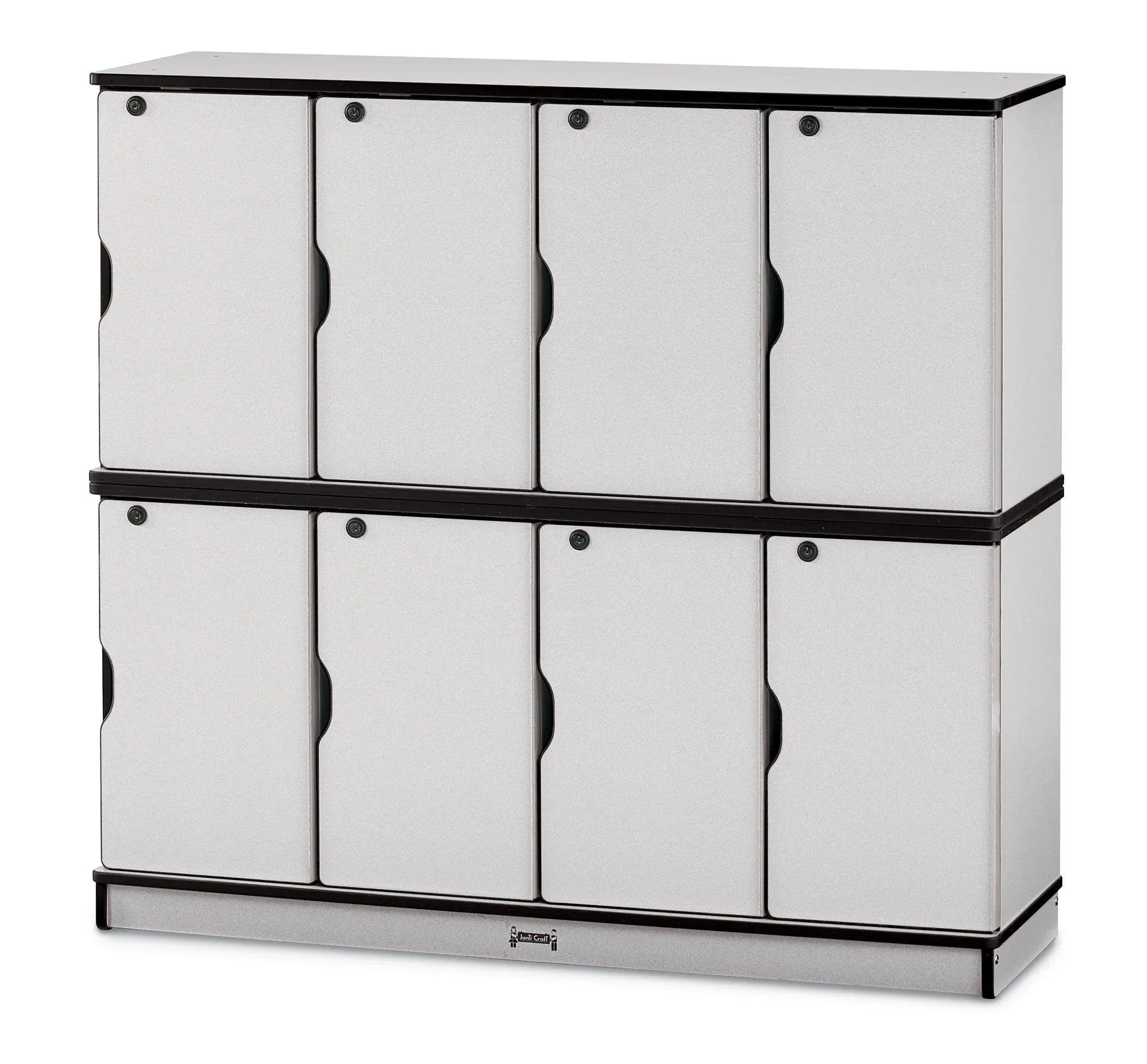 Rainbow Accents® Stacking Lockable Lockers - Double Stack - Black