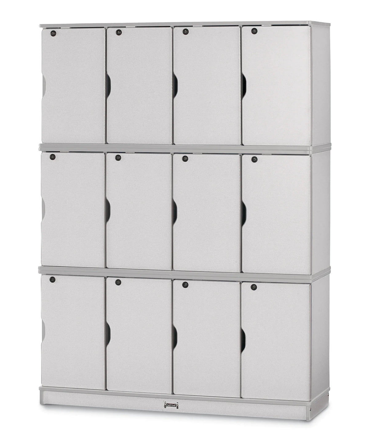 Rainbow Accents® Stacking Lockable Lockers - Triple Stack - Gray