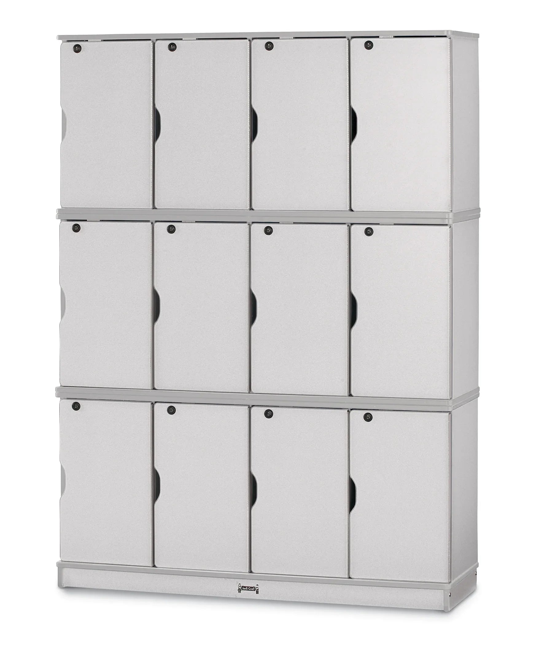 Rainbow Accents® Stacking Lockable Lockers - Triple Stack - Gray
