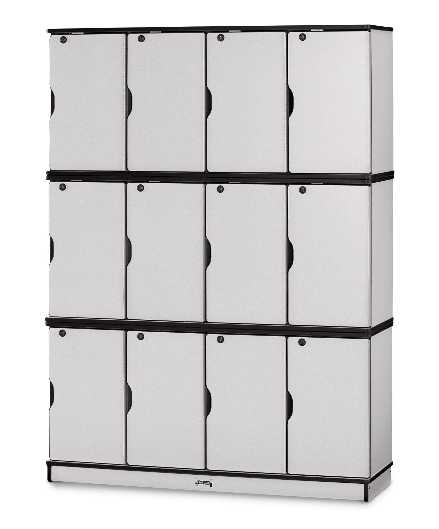 Rainbow Accents® Stacking Lockable Lockers - Triple Stack - Black